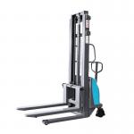 Labor Saving Semi Electric Stacker 1.5 Ton , Battery Pallet Stacker 3.5m Lift Height for sale
