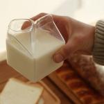 Mini Clear Custom Drinking Cups Square Cocktail Glasses Milk Carton 12oz