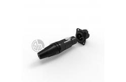China Audio XLR Mini Mini 3 Pin Connector Electrical D Shape Male Socket supplier