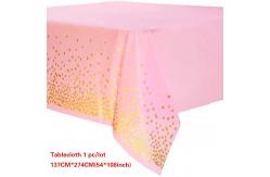China ODM Wipeable Plastic Tablecloth For Easter Day Party supplier
