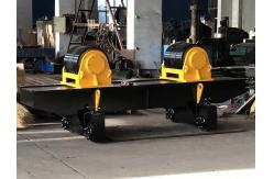China 60T Automatic Conventional Pipe Rotator Welding , Yellow Pipe Turning Rolls supplier