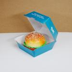 Fast Food Burger Box Packaging With Custom Folders Biodegradable Customization for sale