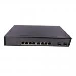 CE Gigabit Ethernet Unmanaged 8 Port Fiber Optic Switch With Internal Power Supply for sale