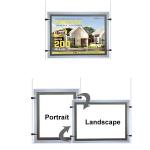 Custom Backlit Lightbox Led Crystal Frame Ultra Slim Outdoor Advertising Light Box for sale
