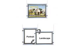 China Custom Backlit Lightbox Led Crystal Frame Ultra Slim Outdoor Advertising Light Box supplier