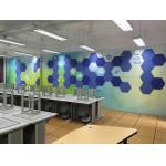 Eco Friendly Polyster Fiber Acoustic Panels , 100% PET Recycle Staple Sound Absorption Board for sale