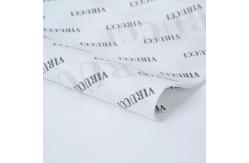 China Custom Black Logo White Recycled Tissue Paper Wrap Roll For Shoe Gift supplier