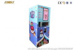 China 70g/Cup Remote Controlled Soft Ice Cream Vending Machine With Cash Card Payment supplier