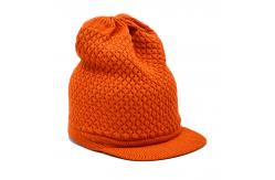 China Wool Merino Winter Beanie Hats With Visor Custom supplier