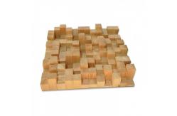 China Square / Cubic Pattern Ceiling Acoustic Diffuser / Wood Diffuser Panel supplier