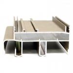 6063 T3 T8 Aluminum Window Profiles Beige Powder Coated Surface