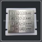 16 Keys Backlit Numeric Keypad For Vending Machine Sus 304 Stainless Steel Material for sale