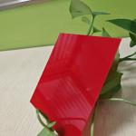 Opaque Translucent Red Polycarbonate Solid Sheet With Optional UV Coating Long-Lasting Durability And Weather Resistance For Lightbox for sale