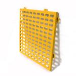 Indoor Architectural Decorative PVDF Perforated Metal Facades 1500x2500mm