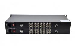 China 1RU 8x 3G SDI with 1GB Ethernet Fiber Optic Converter supplier