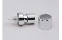 China 18 / 400 Cosmetic Aluminum Silver Perfume Pump Crimp Spray Pump With Collar supplier
