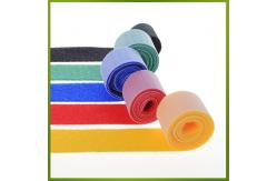 China Flexible 2 Sided  Tape , Printable Hook Loop Fastening Cable Ties supplier