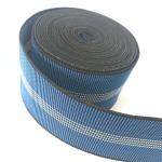 3 Inch Sofa Elastic Webbing 70mm Width Blue 10%-20% Elongation With White Lines for sale