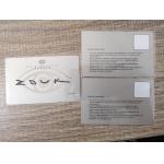 Rfid Contact Chip Nfc N-tage213 Metal Brushed Card For Door for sale