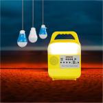 Painted Matte 6000mah Portable Solar Bulbs 5W LED Solar Energy Light System