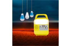 China Painted Matte 6000mah Portable Solar Bulbs 5W LED Solar Energy Light System supplier
