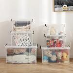 Collapsible 150l Clear Plastic Storage Bins Transparent Storage Containers for sale