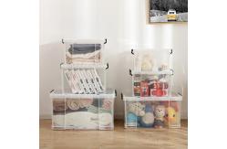 China Collapsible 150l Clear Plastic Storage Bins Transparent Storage Containers supplier