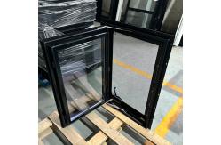 China Almond Vinyl Casement Windows Custom Sizes America Crank Low-Maintenance Secure supplier