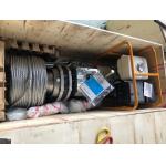 Tower Erection Gas Engine Winch 50 KN For Power Line Construction