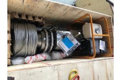 China Tower Erection Gas Engine Winch 50 KN For Power Line Construction supplier