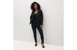 China Black Formal Pantsuits For Ladies 95% Polyester 5% Spandex supplier