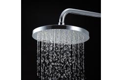China OEM ODM Round Rainfall Shower Head Adjustable Ball Joint In Chrome Matte Black supplier