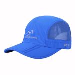 China Custom Foldable 5 Panel Camper Hat Stylish Curved Brim Cap 100% Polyester for sale