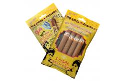 China Custom Print Ziplock Cigar Packaging Bags Cigar Humidified Plastic Pouches With Hydrating Layer ﻿ supplier