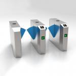 Metro Station Flap Turnstile Gate Entry Control With QR Code Reader for sale
