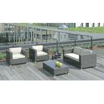 4pcs PE wicker pool furntiure for sale