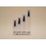 Clear Airless Spray Bottle Aluminum Pump Silk Screen Printing / Hot Stamping Surface for sale