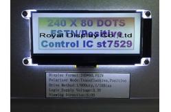 China Custom FSTN/Stn 240X80 DOT 3.3V Positive Transflective ST7529 Cog LCD Display supplier