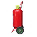 Trolley Co2 Fire Extinguisher , 30 -100 Kg Mobile Fire Extinguisher For Laboratory for sale