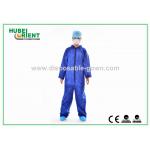 Light-Weight Waterproof Withour Hood And Feetcover Disposable Coveralls With CE ISO Approved for sale