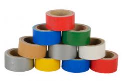 China Strong Adhesive Stable Coloured Packing Tape / Coloured Parcel Tape Customized supplier