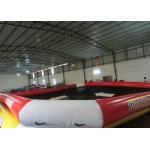 Commercial Grade Inflatable Water Games Square Adult Blow Up Pool 8 X 8m Fire Resistance for sale