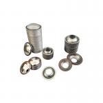China Customized 57mm Metal Aerosol Tin Can Lids Dome and Cone with Inner Golden Lacquer Top and Bottom manufacturer