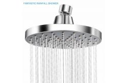 China 6in Square Overhead Fixed Rain Shower Head Chrome Black Water Saving supplier