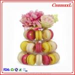 Beautiful 4 tier macaron tower stand display packaging for sale