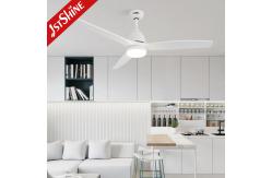 China 38W 3 Blades Remote Control Ceiling Fan With Dimmable LED Light supplier