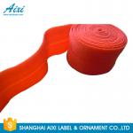 Decorative Coloured Fold Over 10 - 30mm Elastic Binding Tape For Underwear for sale