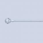 Wavy Pipe Curtain Rods Single Bracket 19MM Diameter 0.6mm Thickness for sale