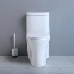 MAP1000 Chair Height One Piece Skirted Toilets With Concealed Trapways Siphon for sale