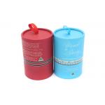 Beauty Packaging Candle Gift Box , Cylinder Candle Boxes With Silk for sale